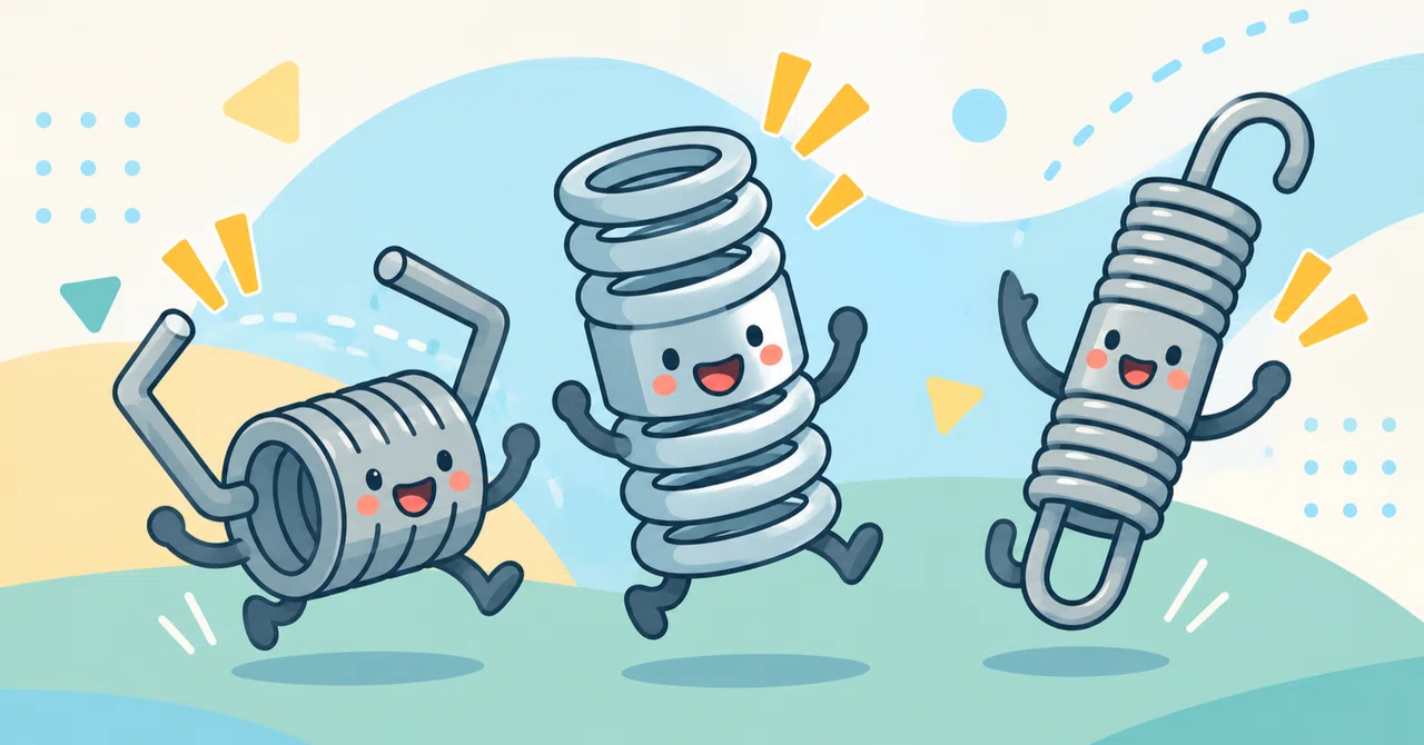 What types of springs are there? Types and characteristics of metal ...