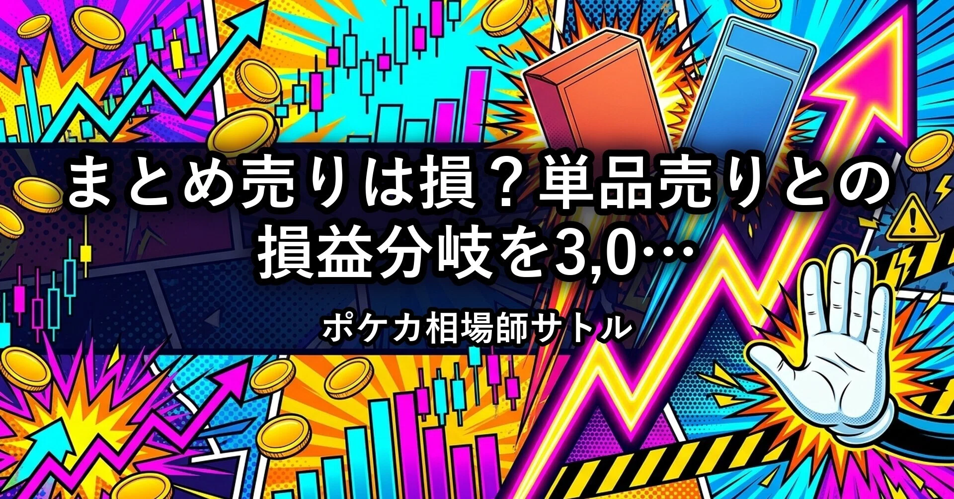ポケカ まとめ売りは損？単品売りとの損益分岐を3,000円ラインで解説