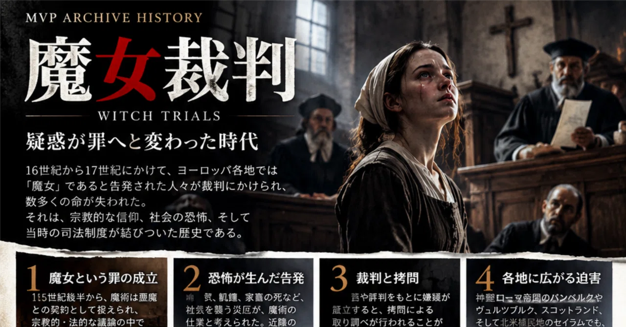 MVP ARCHIVE HISTORY | Witch Trials - An Era When the Crime of Being a ...