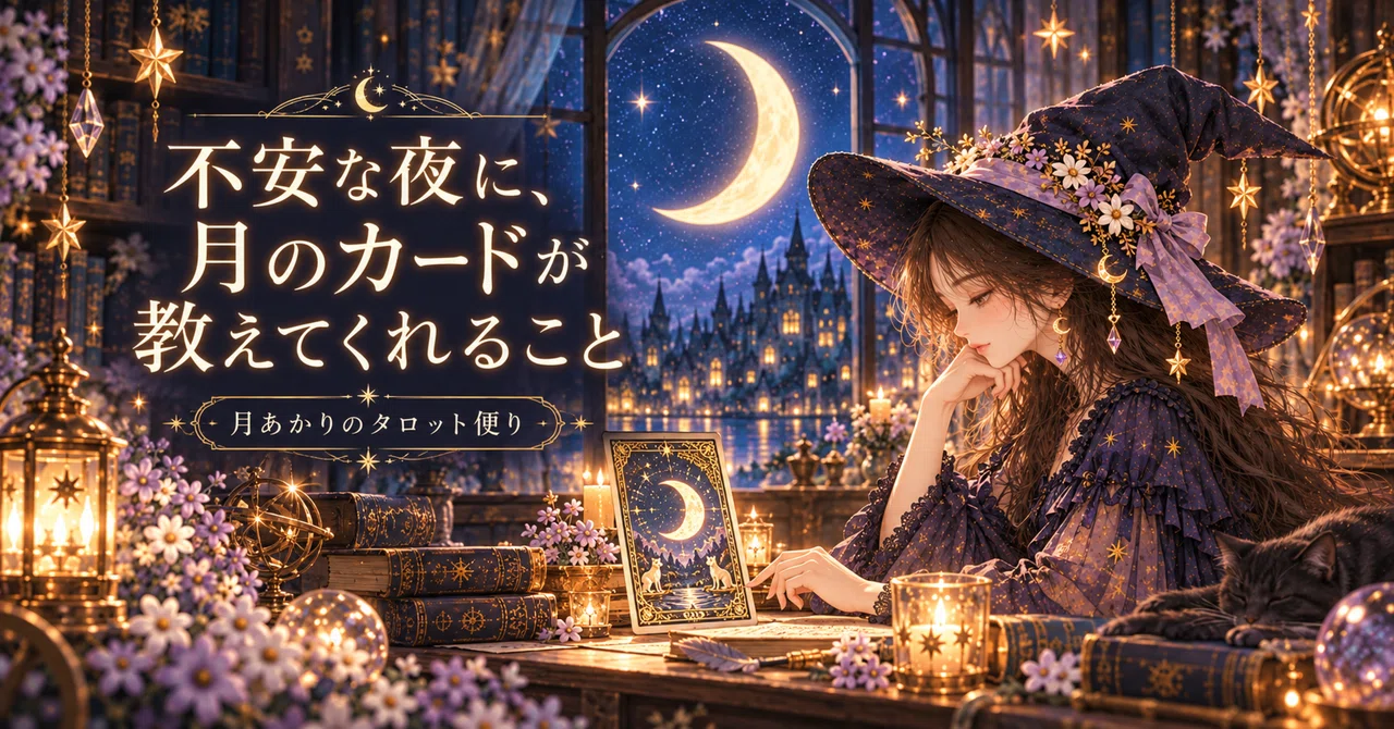 What the Moon card teaches us on restless nights｜月あかりのタロット便り