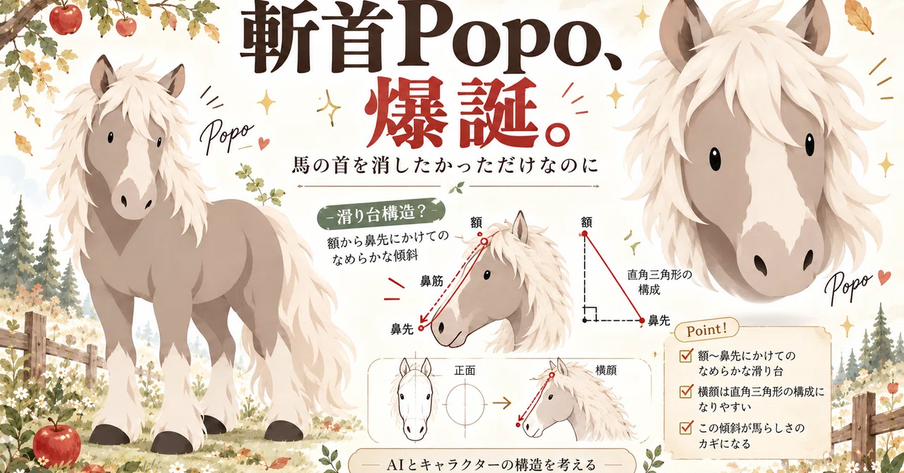 Popo Type I Just Wanted to Erase the Horse's Neck, but Decapitated Popo Was Born ...