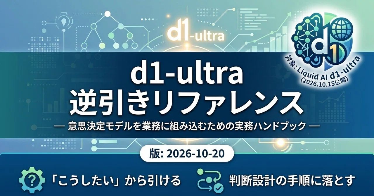 d1-ultra Reverse Lookup Reference｜platypus2000jp