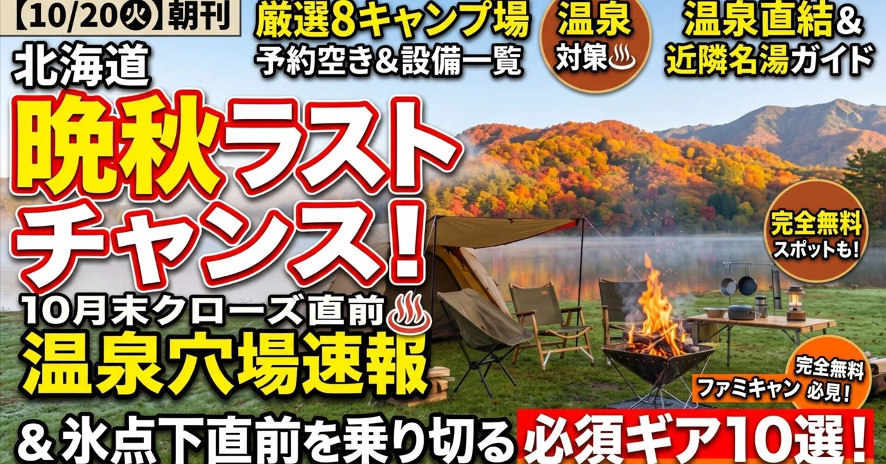 [10/20 Morning Edition] Late Autumn Last Chance! Breaking News on ...