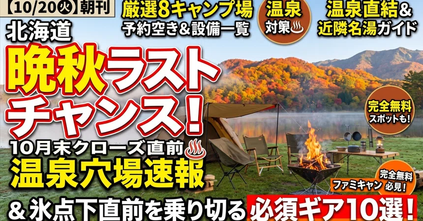 [10/20 Morning Edition] Late Autumn Last Chance! Breaking News on ...