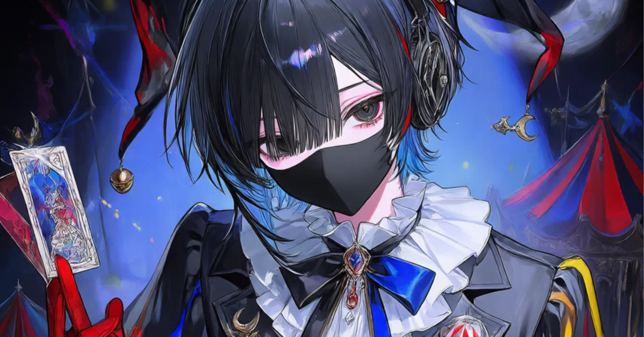 Clown Circus Costume & Composition Background｜西陣織
