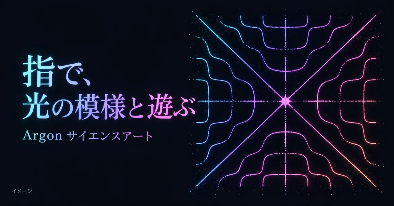Trace with your finger, and patterns of light unravel. Enjoy science ...