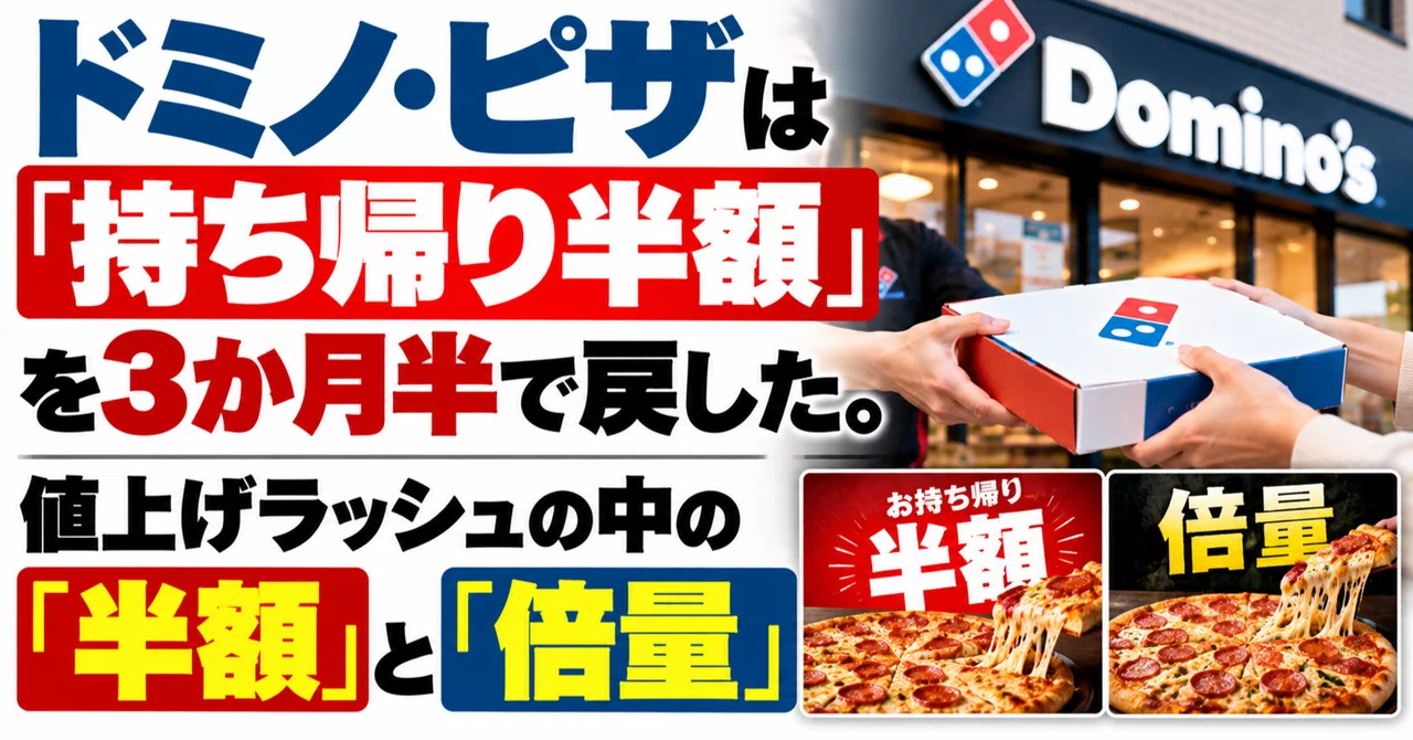 Domino's Pizza brought back its 'half-price carryout' after three and a ...