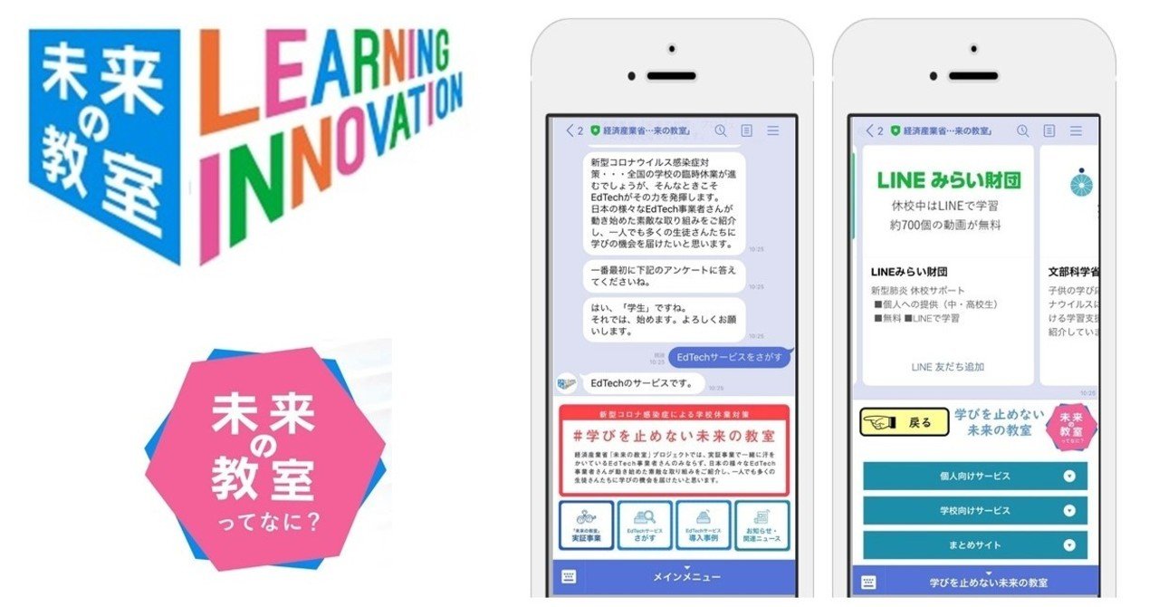 経済産業省 未来の教室 公式lineアカウント オンライン学習 Note