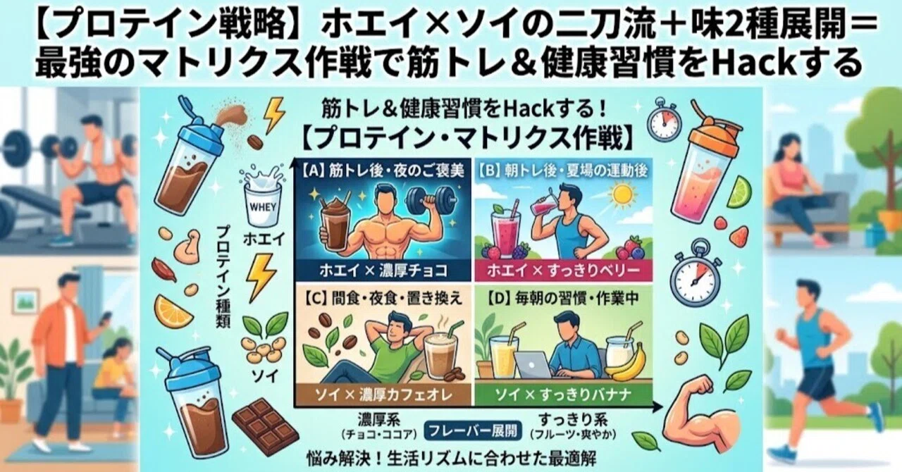 [Protein Strategy] Dual-wielding Whey & Soy + 2 Flavors = The Ultimate ...