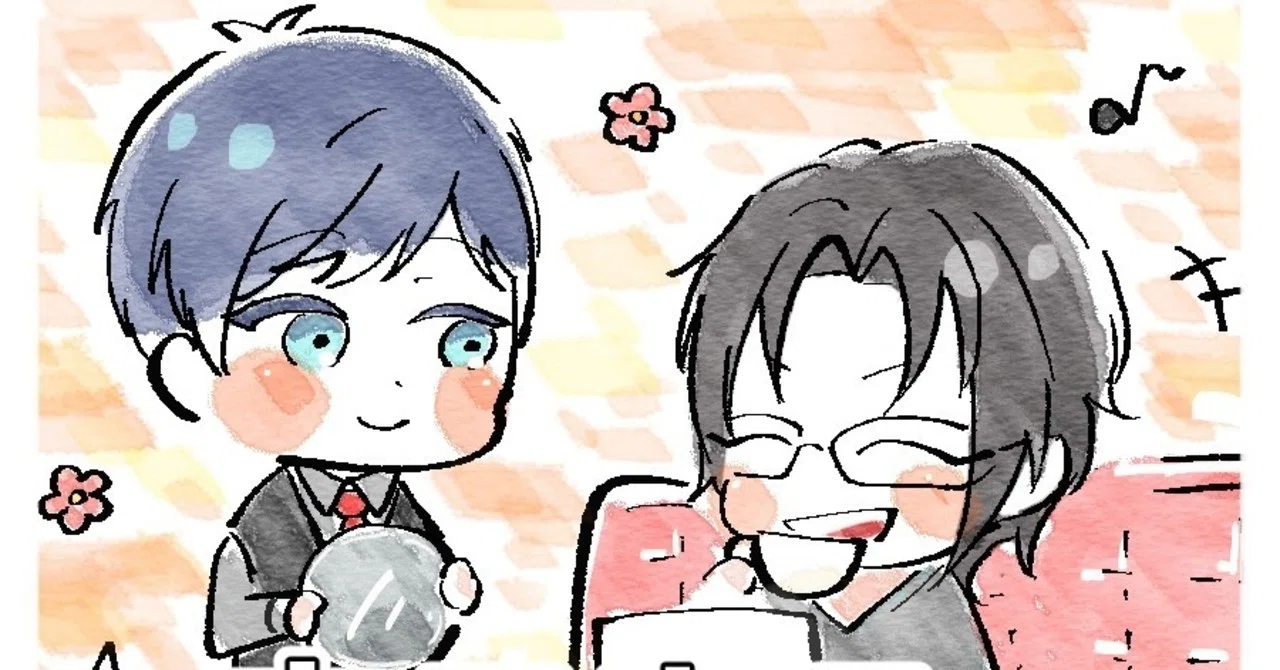 ご依頼例】ラフと完成見本【イラストオーダー】｜鹿村