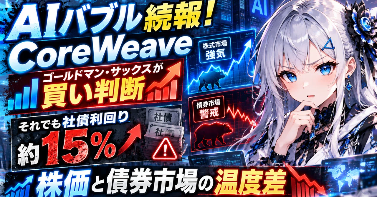 [AI Bubble Follow-up] 'Buy' Rating for CoreWeave! Yet Corporate Bond ...