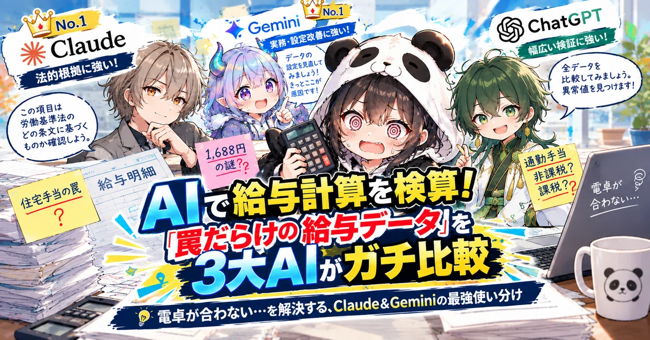 [Comparison Part 3] Which AI is the strongest at 