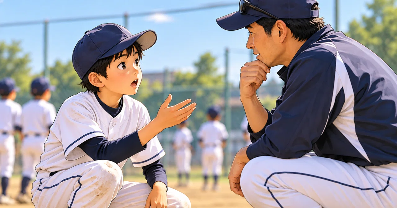Why don't children ask questions in youth baseball?|ファールチップ君