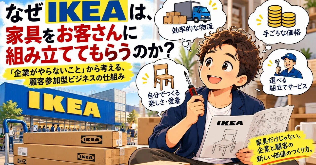 Why does IKEA have customers assemble their own furniture?｜瑛（アキラ）｜となりで ...