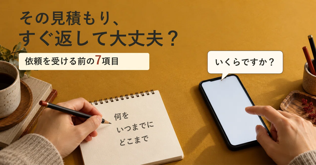 Do not answer 'Just give me a quote' immediately. 7 things to ask first ...