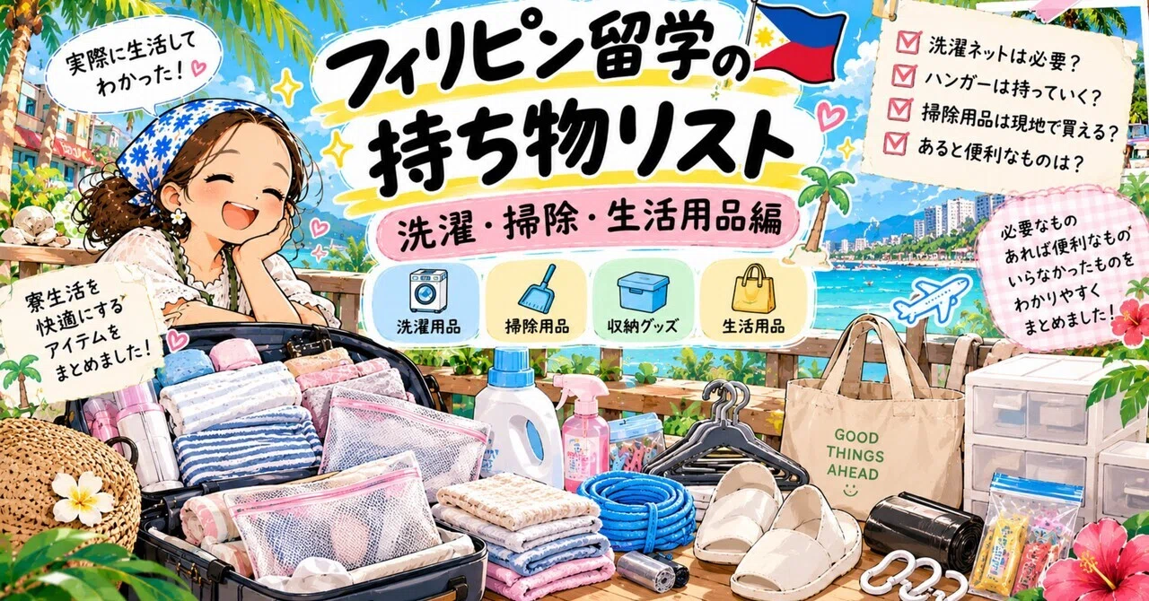 Study Abroad in Your 30s PH Edition 4: Packing List - Laundry, Cleaning ...
