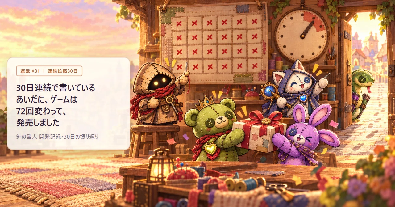 While writing for 30 consecutive days, the game changed 72 times and ...