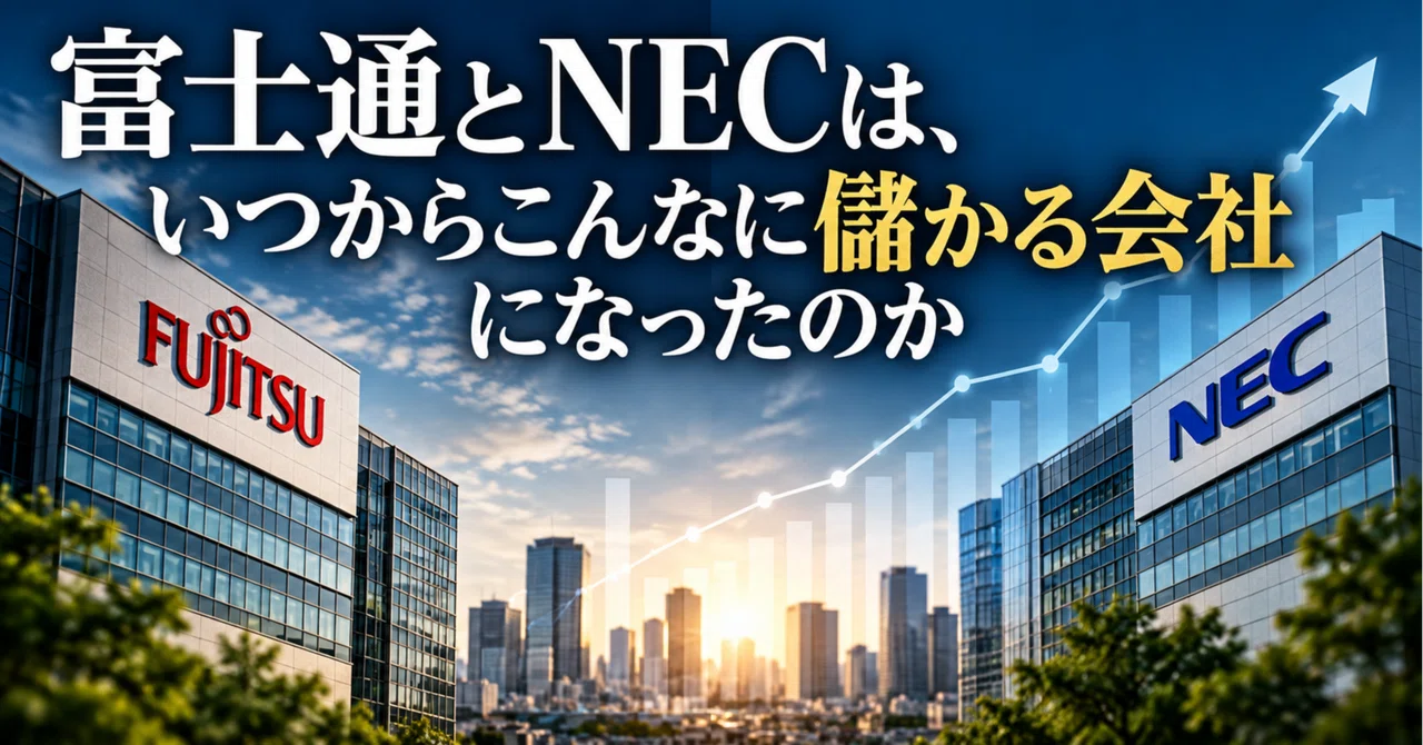 When did Fujitsu and NEC become such profitable companies?｜naoto