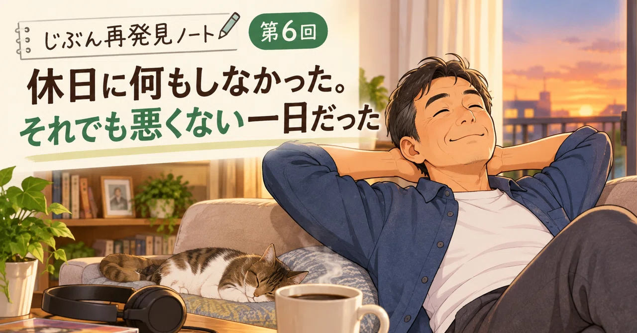 [Self-Discovery Note Part 6] I did nothing on my day off. Still, it was ...