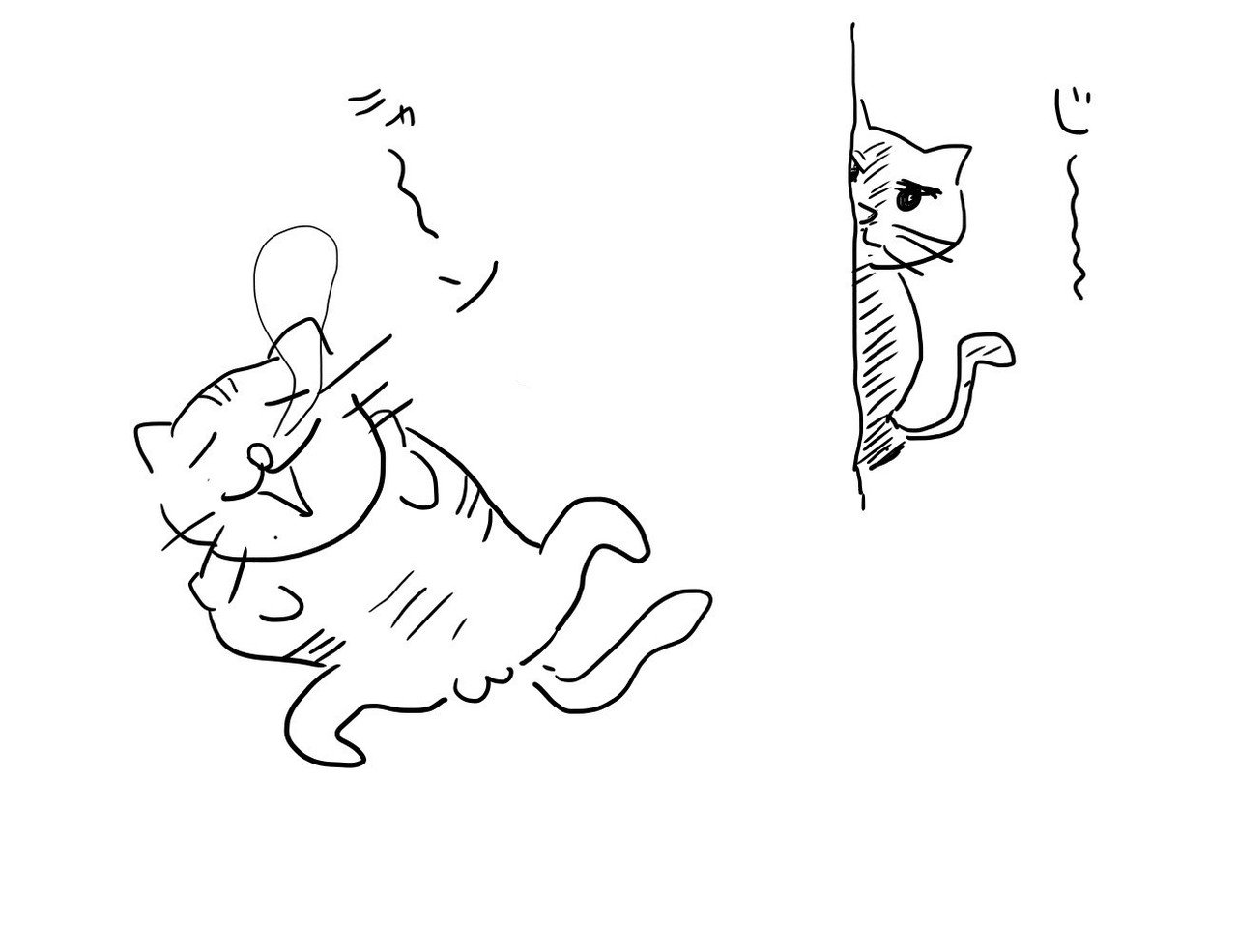 イラスト オス猫とメス猫の違い Odasaburo Note