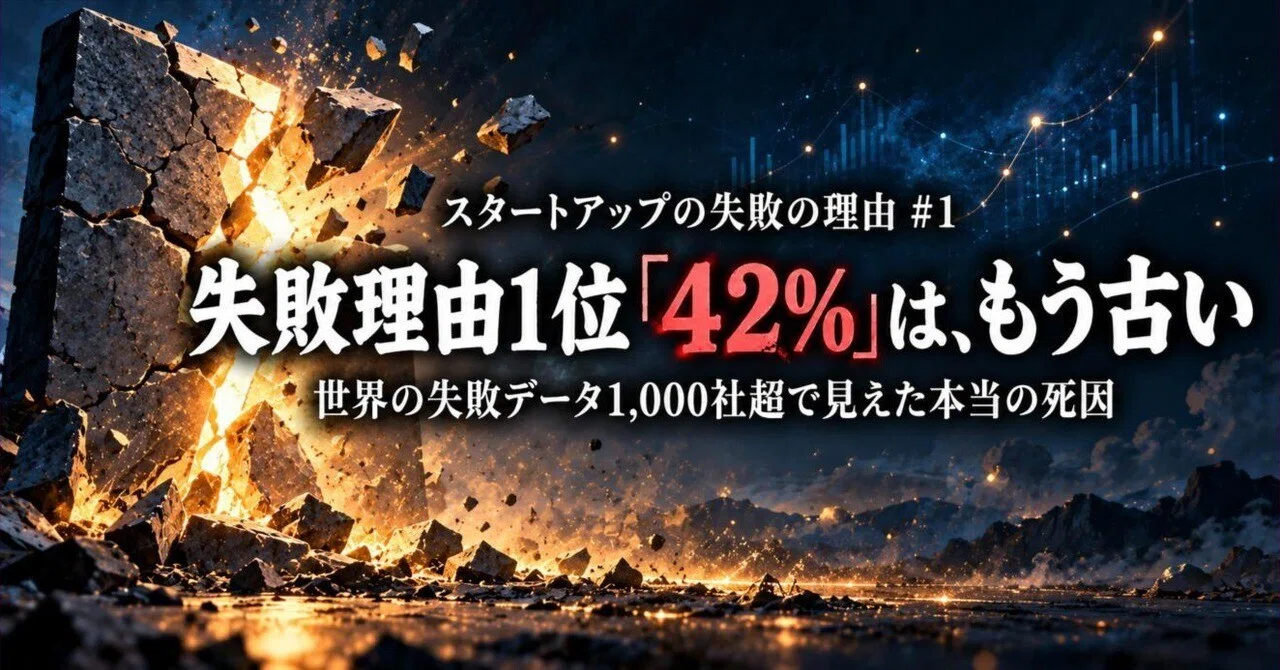 The #1 reason for startup failure, 'No market need at 42%,' is outdated ...