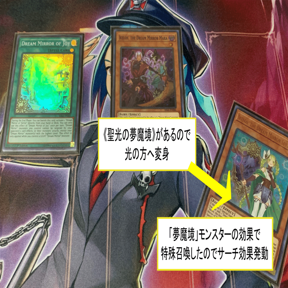 遊戯王 夢魔鏡デッキ 夢魔境デッキ 夢魔鏡の乙女-イケロス 夢魔