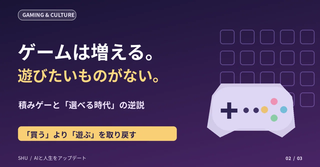 Games are increasing. There's nothing I want to play. The paradox of ...
