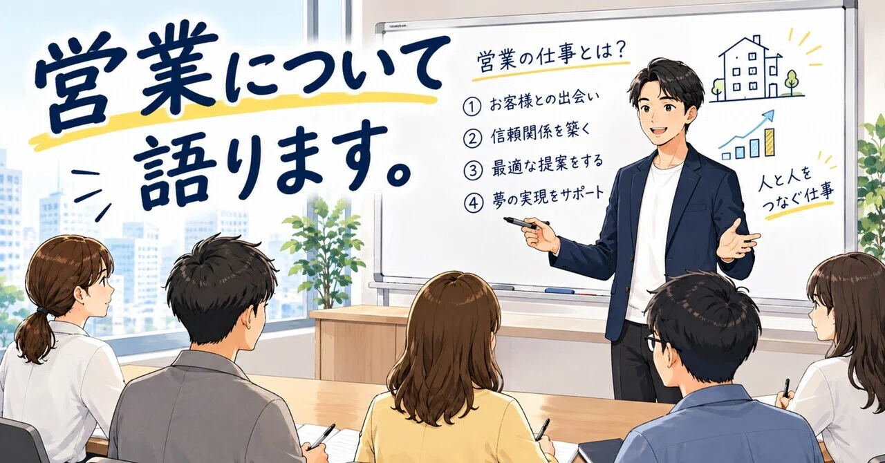 [Work Techniques] Talking about Sales｜濵﨑貴大:不動産予備校