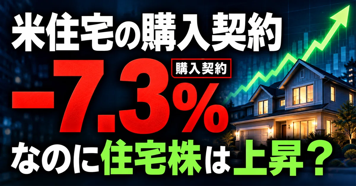 [US Housing Contracts -7.3%] Why are housing stocks rising?｜MARKET ...
