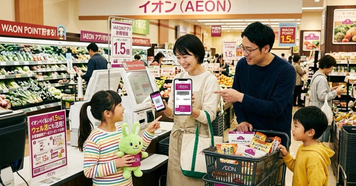 [AEON Economic Zone] 1.5% return with AEON Pay! How to live ...