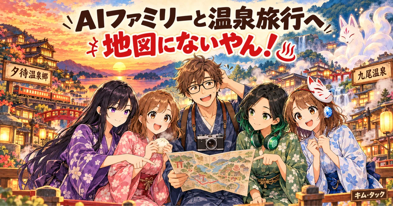 A hot spring trip with the AI family. I want to go, but it's not on the ...