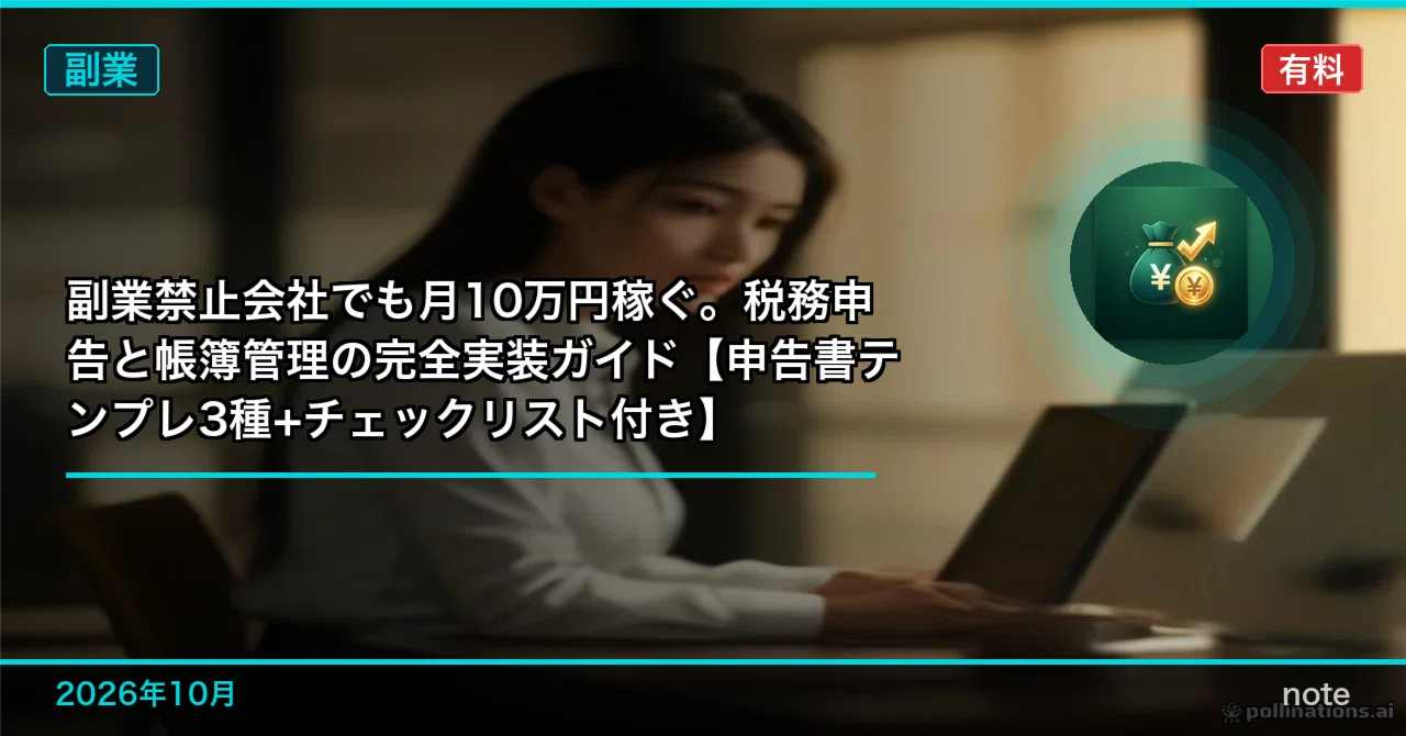 Earn 100,000 Yen a Month Even at a Company That Prohibits Side Jobs: A ...