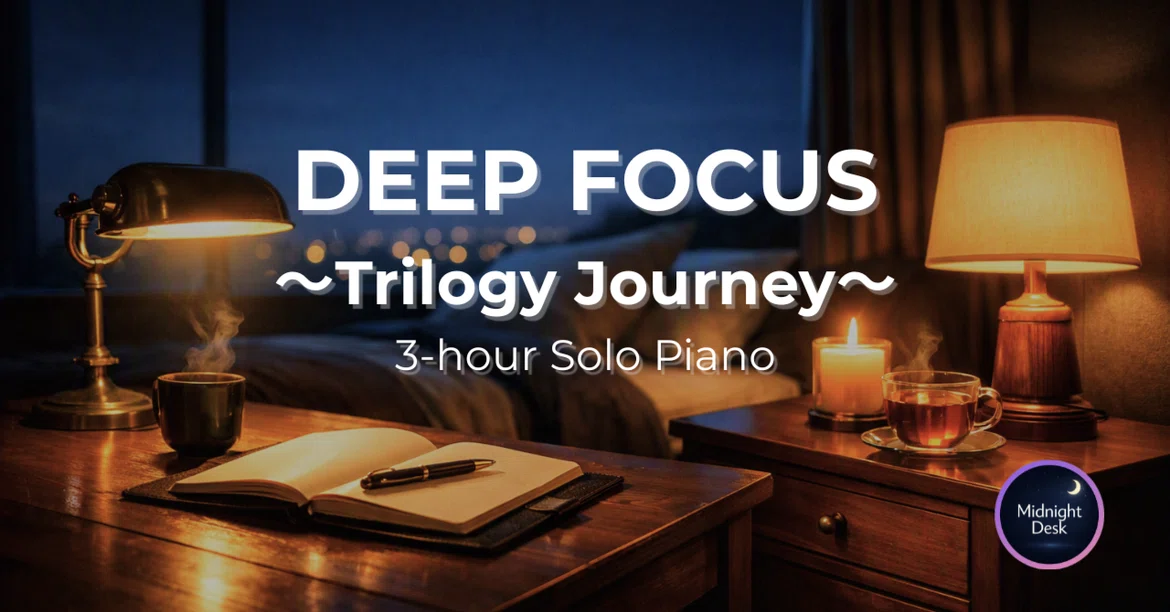 [For Deep Focus] Maximize your late-night productivity with piano ...