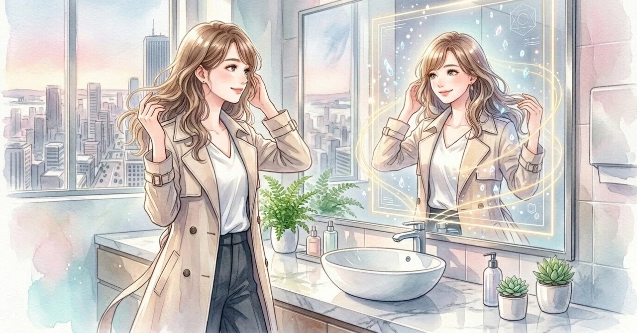 A 1-minute fix in front of the mirror. The art of 