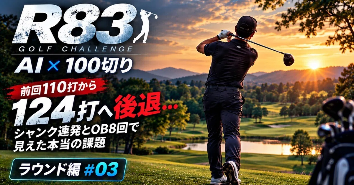 [R83 | AI and Breaking 100 Golf] Regressing from 110 to 124 strokes ...