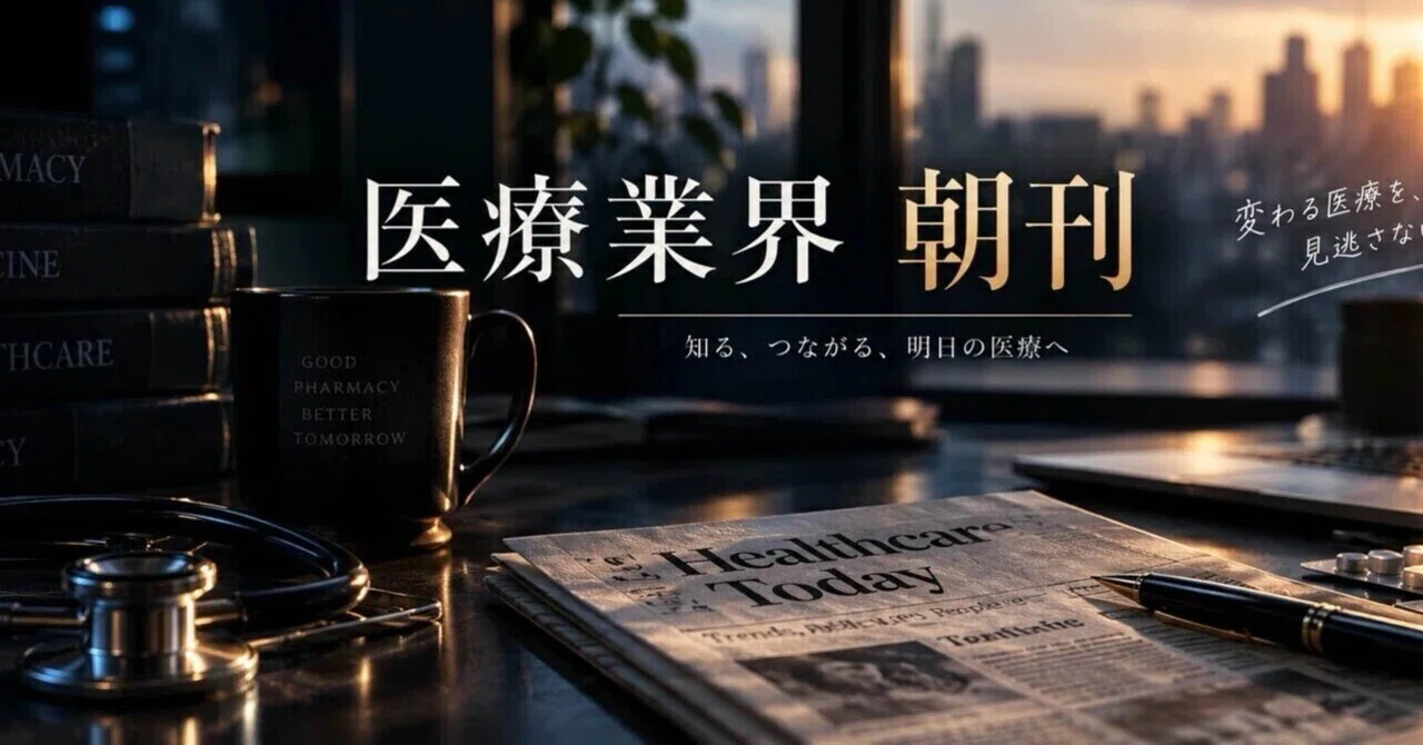 Medical Industry Morning Paper | Wednesday, October 21, 2026｜薬局薬剤師のインプット