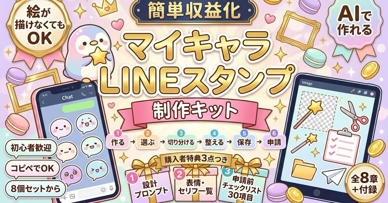 [Easy Monetization] My Character LINE Sticker Creation Kit | All Steps ...