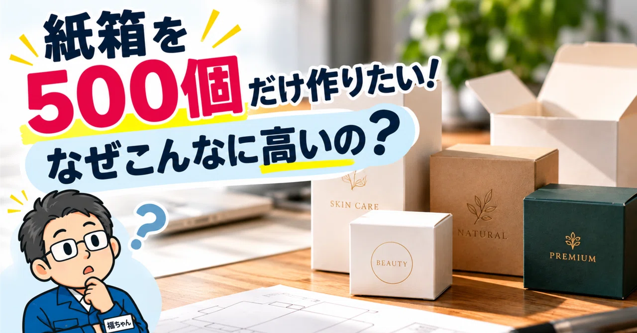 I want to make only 500 paper boxes! Why are small-lot paper boxes so ...
