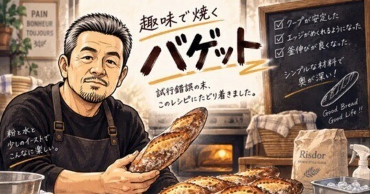 My baguette recipe after struggling with scoring and oven spring｜50代からの ...
