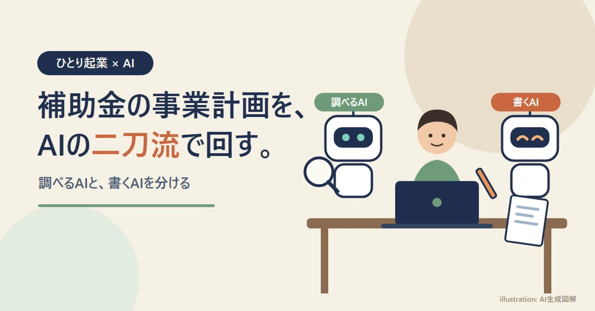 [Solo Entrepreneurship x AI] Researching subsidy business plans with ...