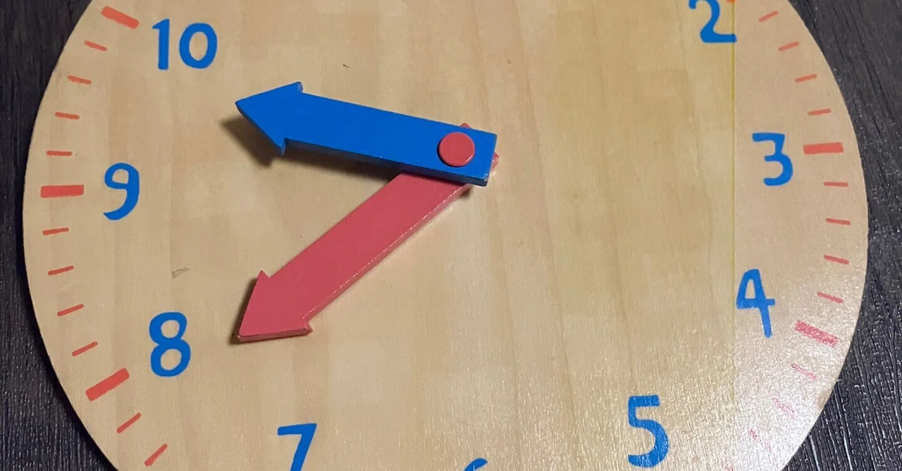 The 'Thank You' for the clock from the day before, said by my 3-year ...