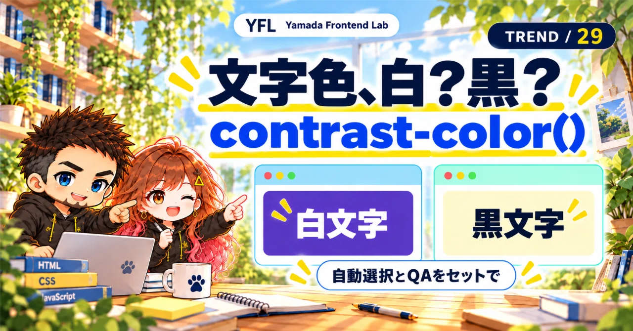 자동으로 글자색을 선택하는 CSS｜디자인 시스템에서 contrast-color() 고려하기｜Yamada Frontend Lab