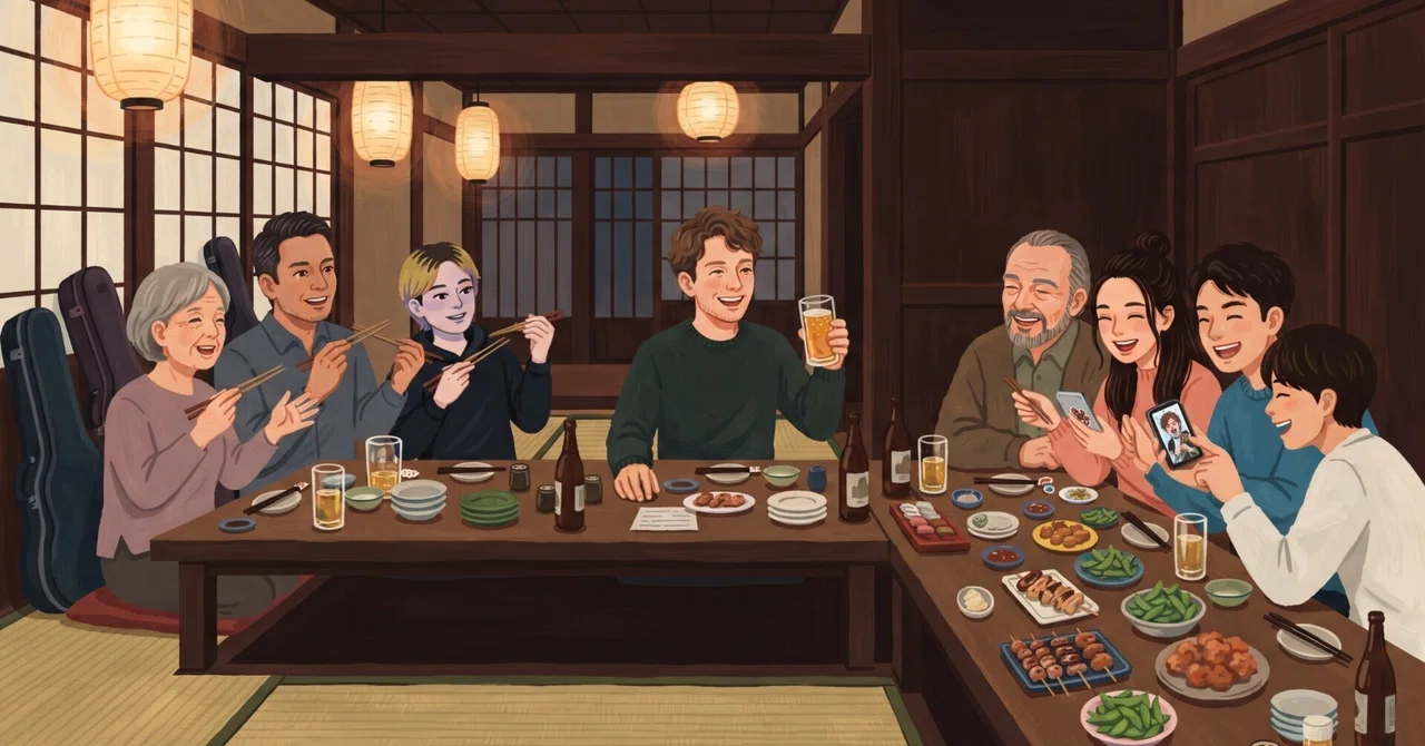 At the izakaya after the ensemble, people divide into two types｜アマオケ楽屋堂