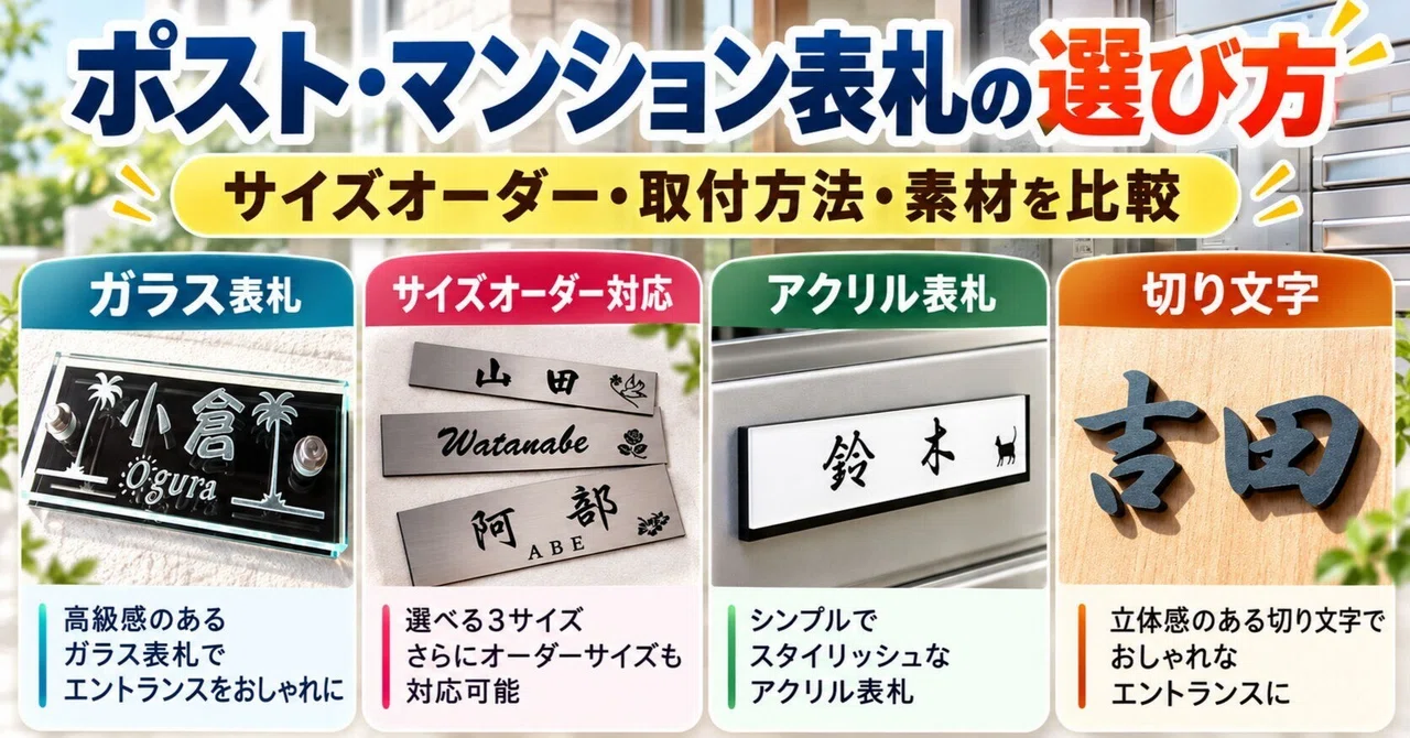 How to Choose the Size for Mailbox and Apartment Nameplates: Tips for ...
