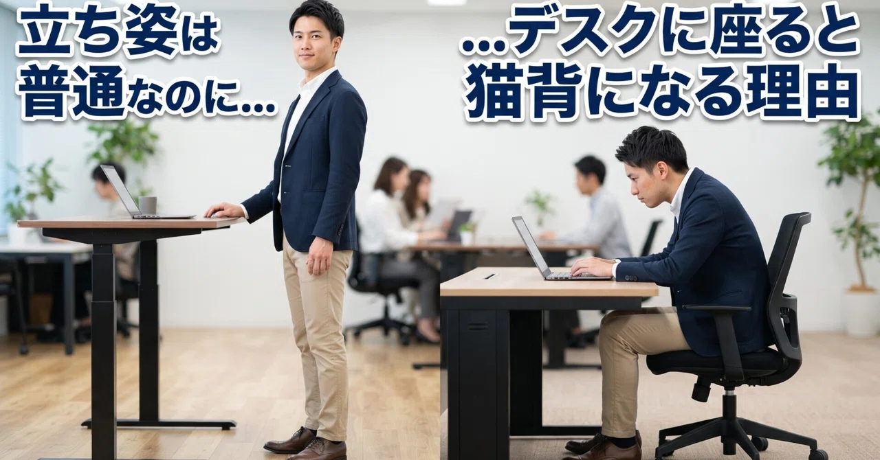 For men whose posture only slumps when sitting: Why you have good ...