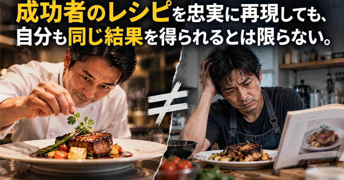 Even with the same recipe, the taste won't be the same. If you don't ...