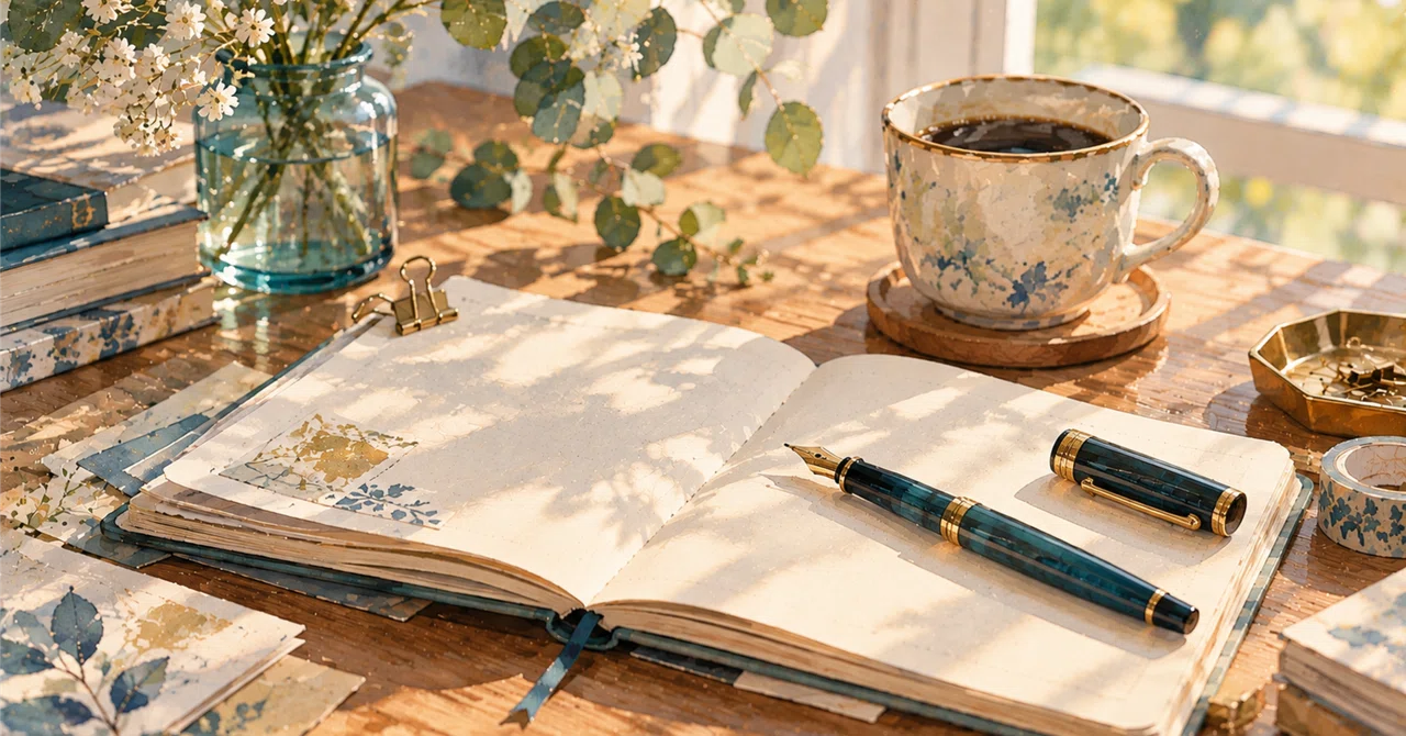 I couldn't keep up a diary. But I open my notebook every day. | Happy ...