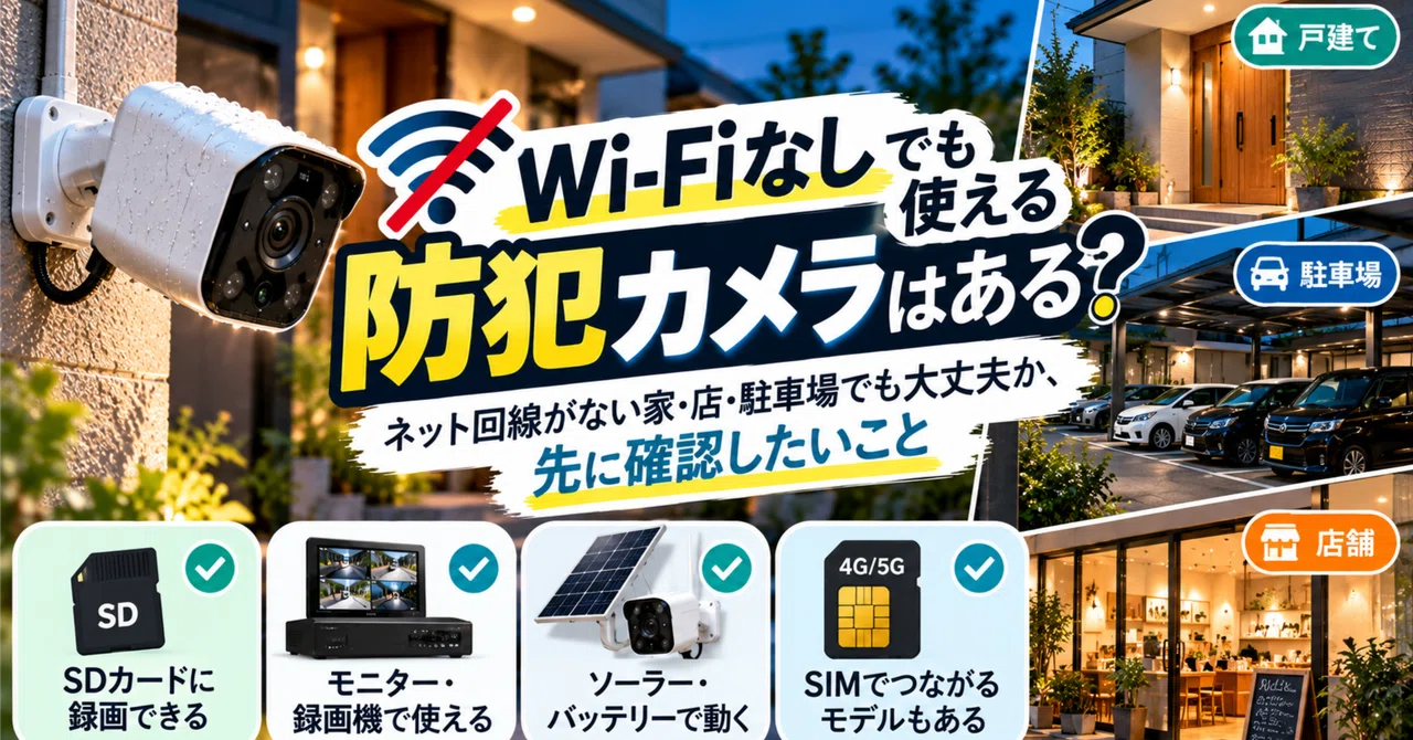Are there security cameras that can be used without Wi-Fi? Things to ...