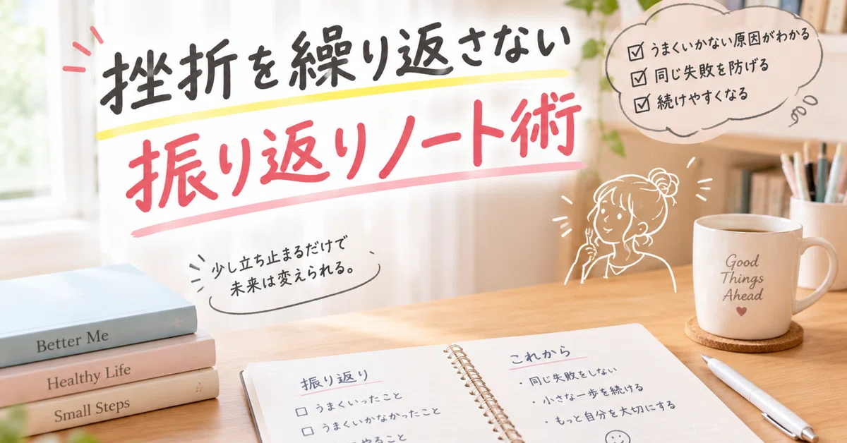 Reflection Writing Notebook Reflection Note Techniques to Stop Repeating Setbacks|カモメ