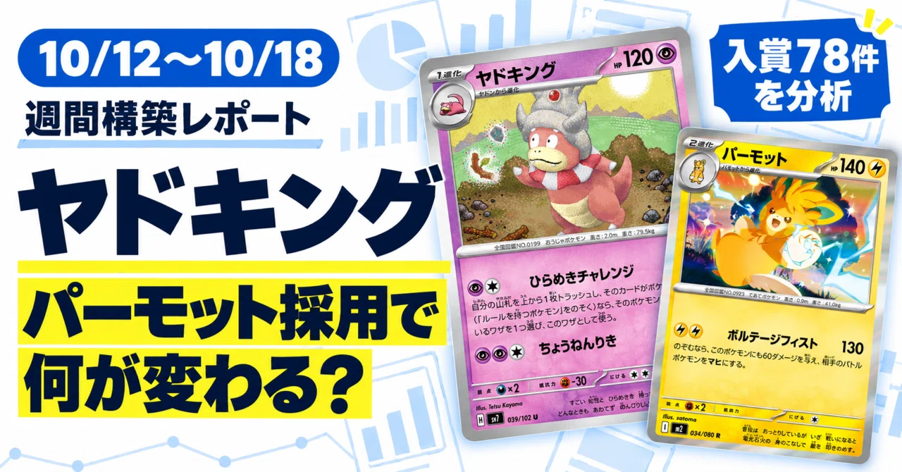 [10/12-10/18] Slowking Weekly Deck Report | Analysis of Card Counts and ...